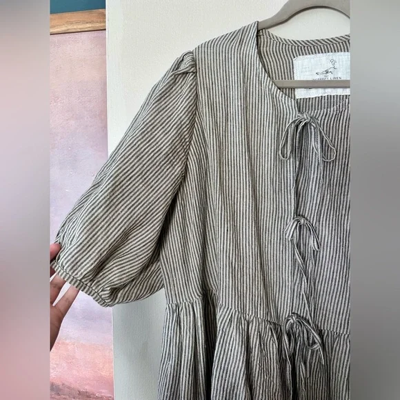 Discontinued notPERFECTLINEN Rosemary Dress - Picture 2 of 4